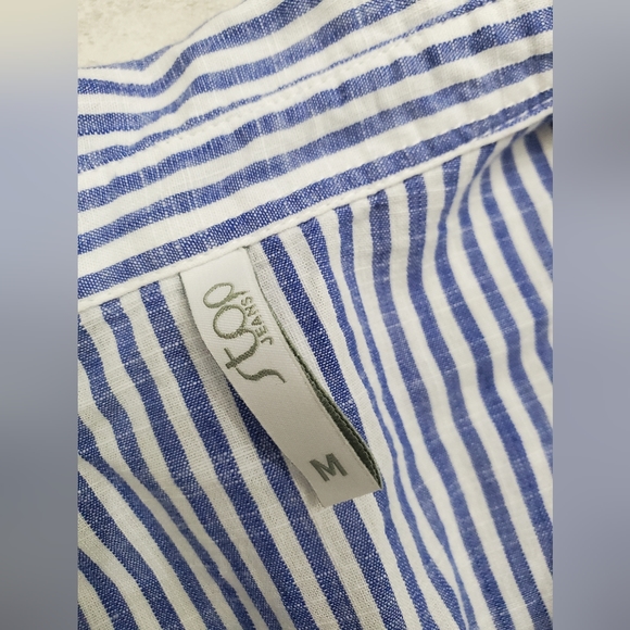 Blue Striped button- down Shirt - Picture 3 of 3